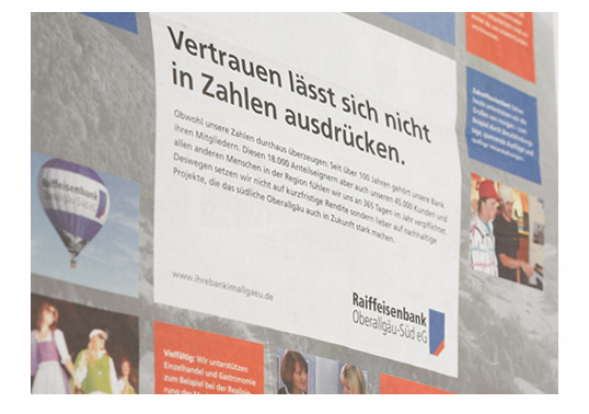 Raiffeisenbank Anzeige Tageszeitung Heimatliebe