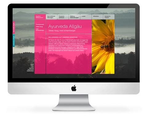 Ayurveda Allgäu Webseite