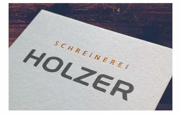 Gestaltung Logo für Schreinerei Holzer